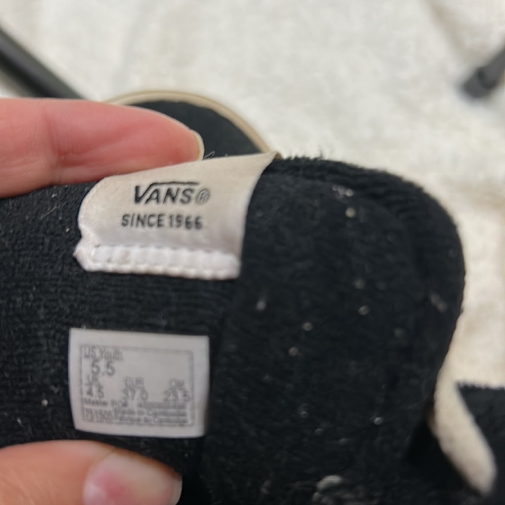Vans Old Skool Black High Tops 5.5 - Picture 7 of 8